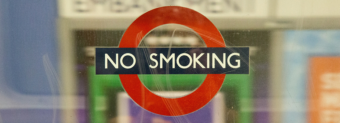 Nic Pouches Direct - Blog - Busting the myths - No smoking sign, London Underground